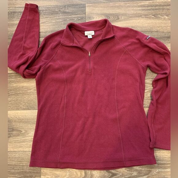 L.L. Bean Women’s lightweight fleece pullover Size Medium - Picture 1 of 4